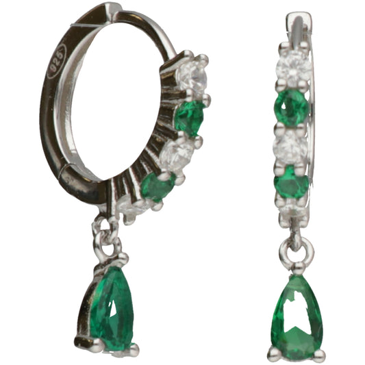 CAP ZIRC E PIETRA PENDENTE VERDE