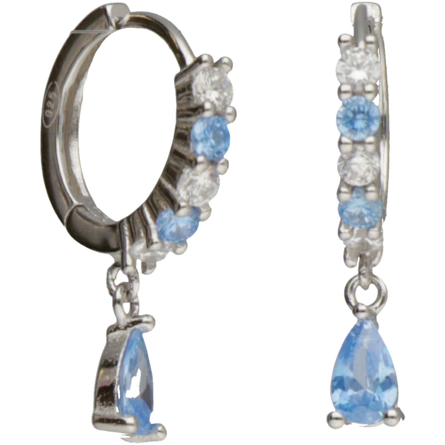 CAP ZIRC E PIETRA PENDENTE BLU