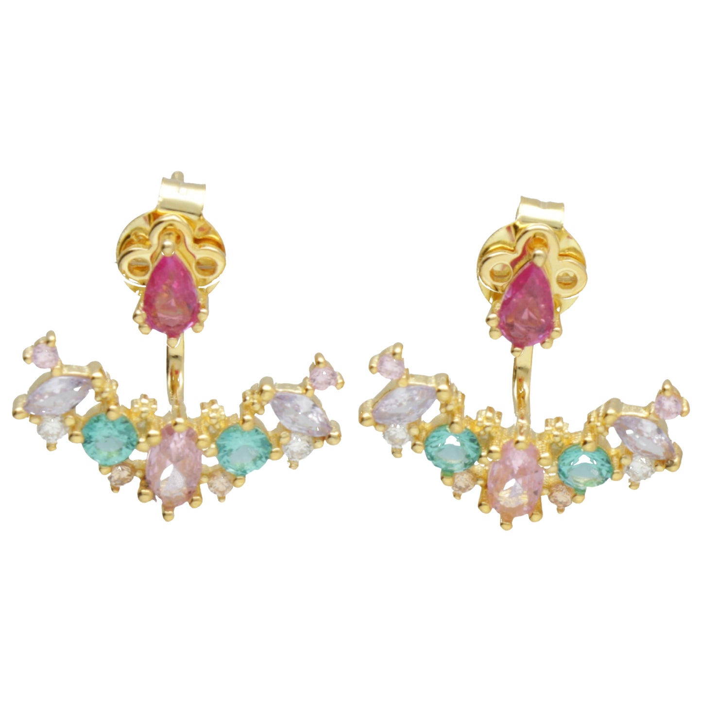 OR EAR JACKET ZIRC MULTICOLOR