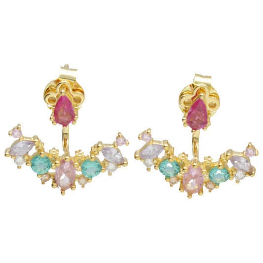 OR EAR JACKET ZIRC MULTICOLOR