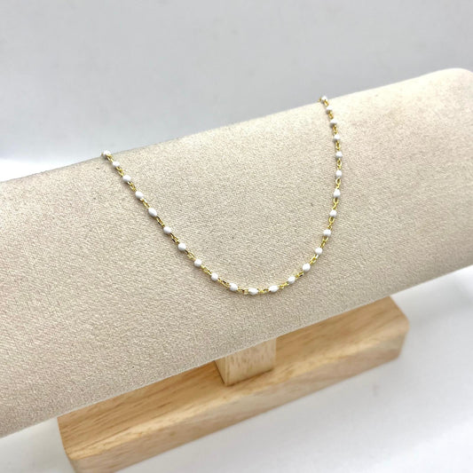 CAVIGLIERA PERLINE BIANCHE