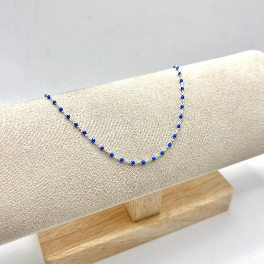 CAVIGLIERA PERLINE BLU