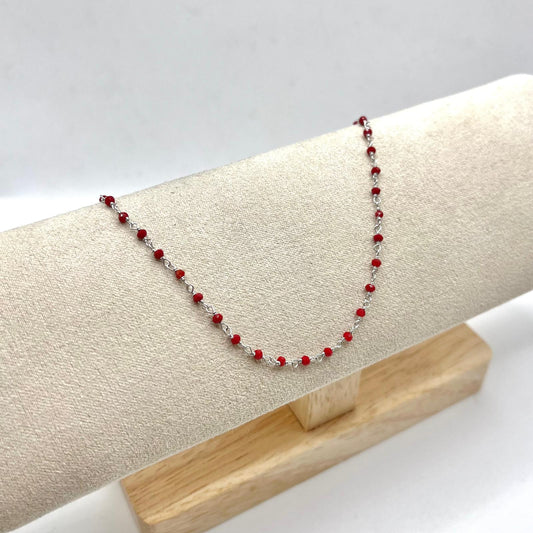 CAVIGLIERA PERLINE ROSSE