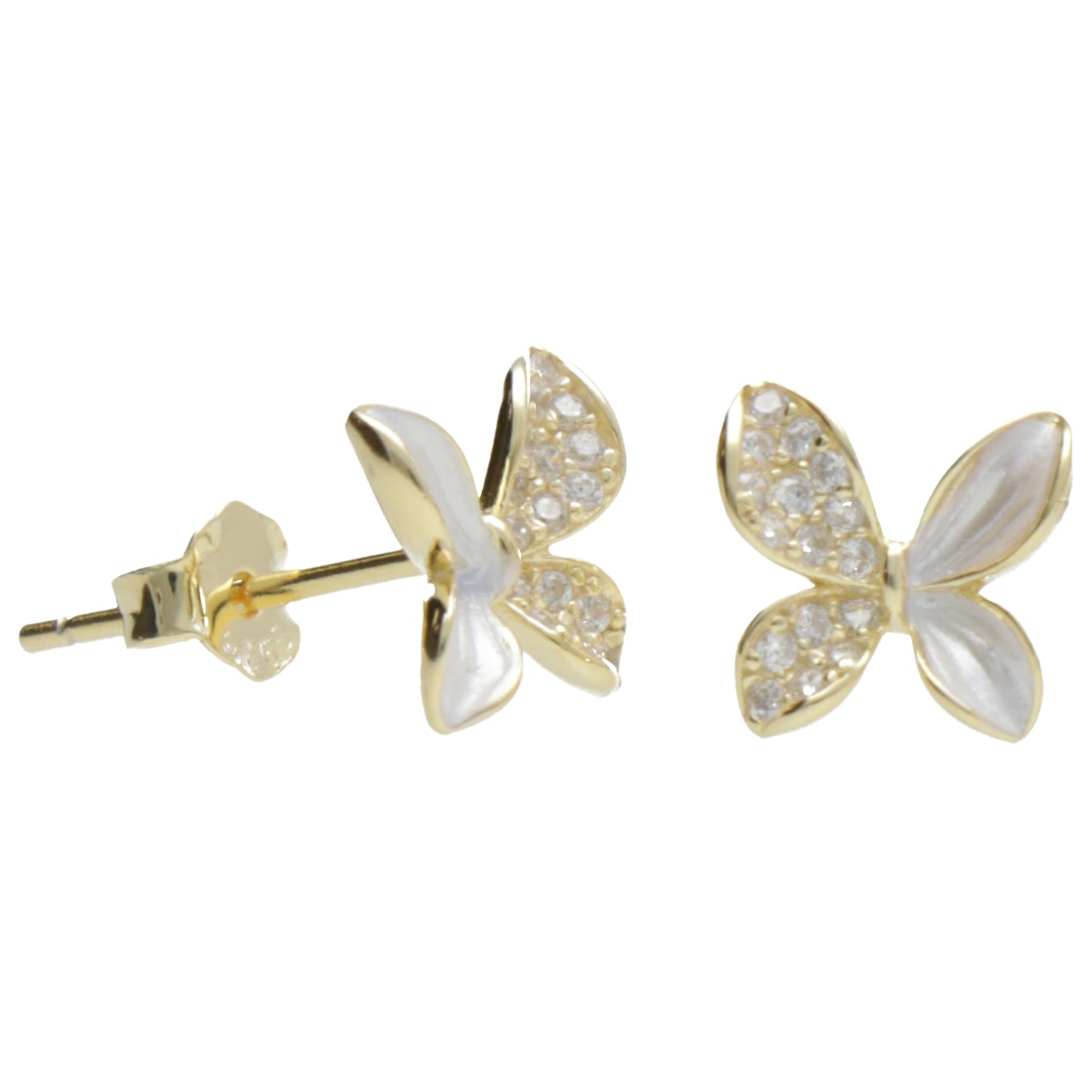 OR  FARFALLA ZIRC E MADREPERLA