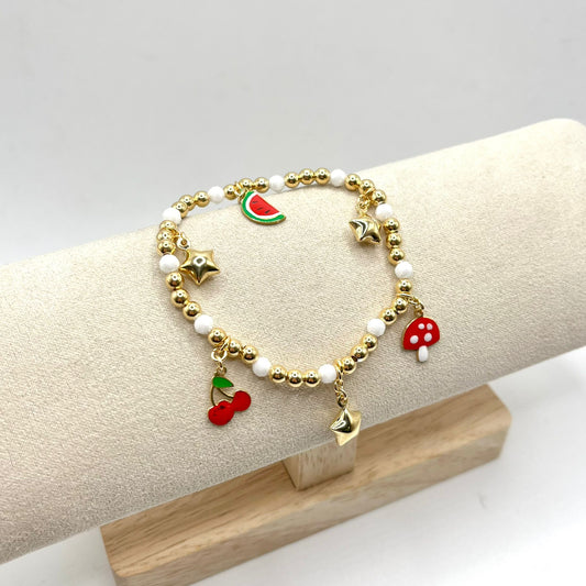 BR ELASTICO PERLINE CHARM ESTIVE E STELLE BOMB