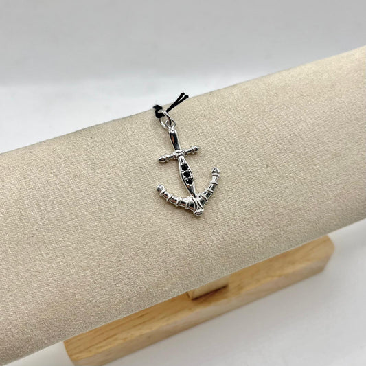 ANCORA IN ARGENTO E ZIRCONI