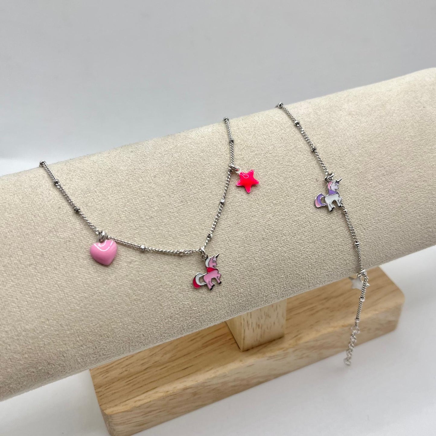 BR UNICORNO E CHARM CUORE