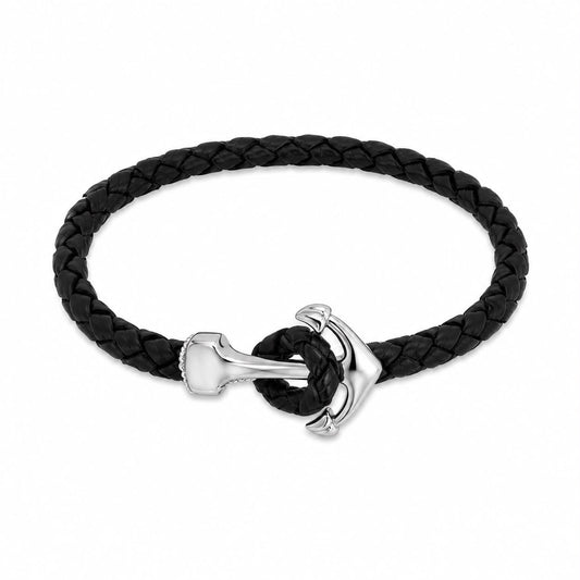 BR AC LEATHER WITH ANCHOR