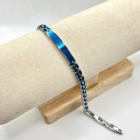 BR ACC TARGHETTA BLU