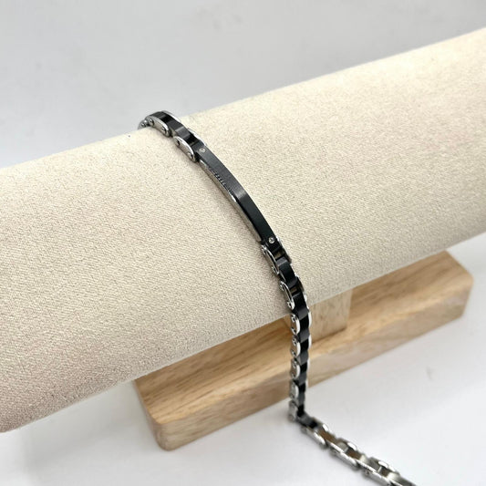 BR ACC TARGHETTA NERA