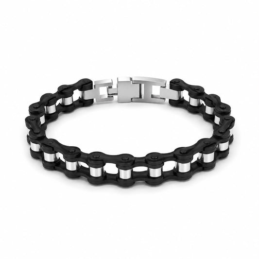 BR MEN'S BLACK AND STEEL CHAIN ​​JERSEY