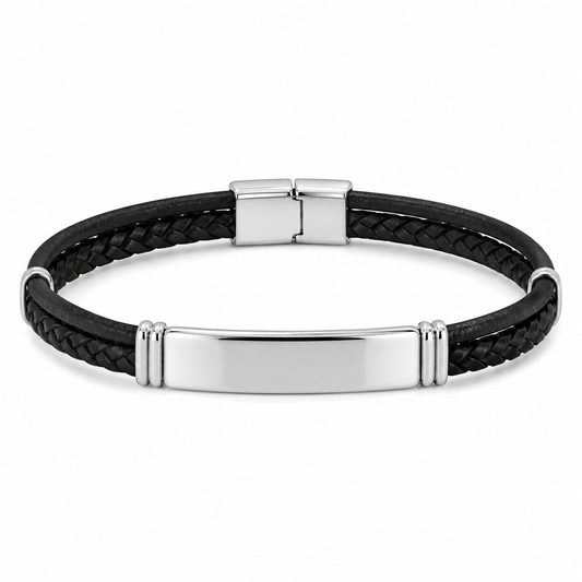 BR LEATHER BRAID THREAD PLATE