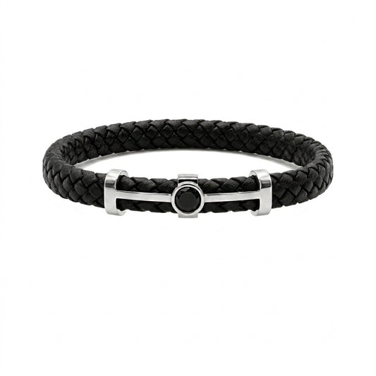 BR LEATHER ELEM BLACK CIRCLE