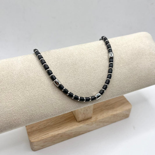 BR ACCIAIO PEPITE NERE