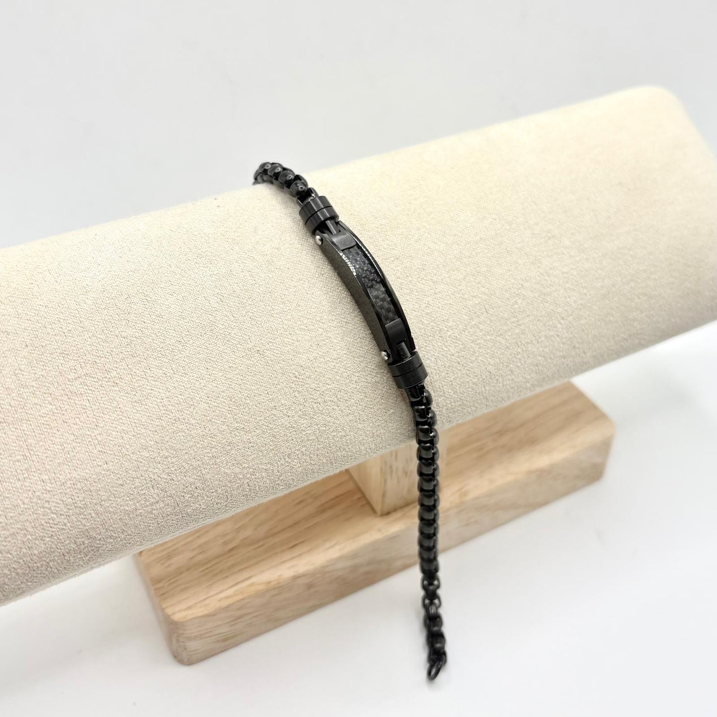 BR ACCIAIO CATENA E TARGA NERA