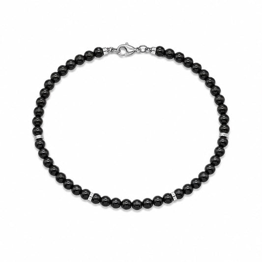 BR ACCIAIO PALLINE NERE 4,5 MM