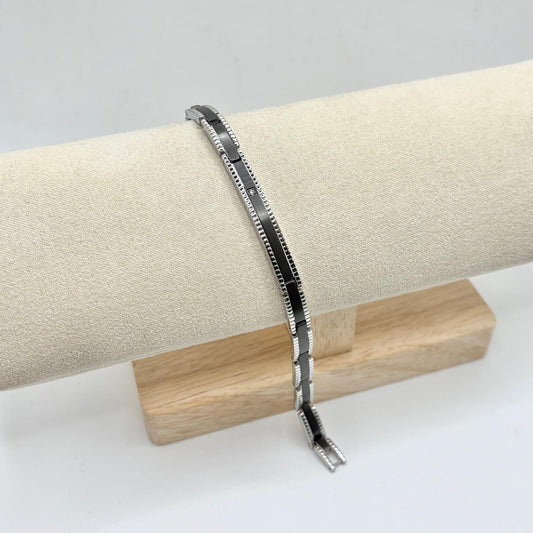 BR ACCIAIO NERO CON TARGA ZIRCONE