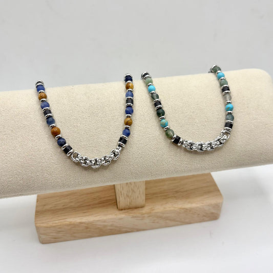 BR ACCIAIO PALLINE E CATENA LAV CENTRALE