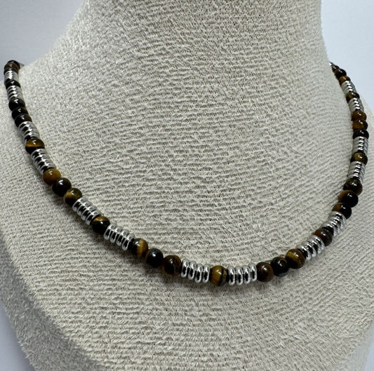 COLLANA PALLINE COLORATE ACCIAIO