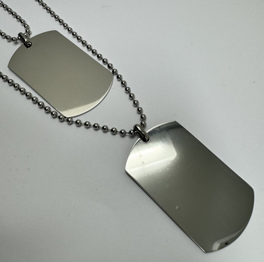 CL DOPPIA CON TARGA ACCIAIO