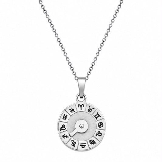 CL STEEL ZODIAC MEDAL
