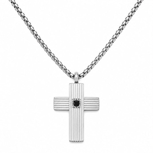 CL STEEL ZIRC RIBBED CROSS