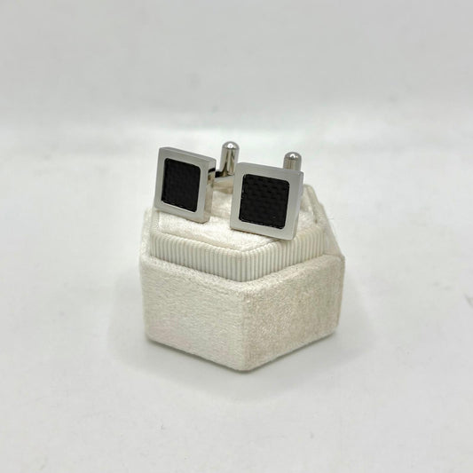 BLACK STRAIGHT CUFFLINKS