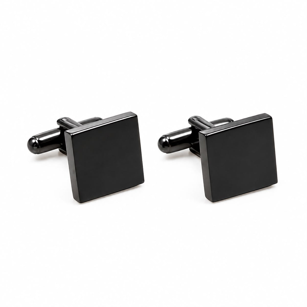 BLACK STRAIGHT CUFFLINKS