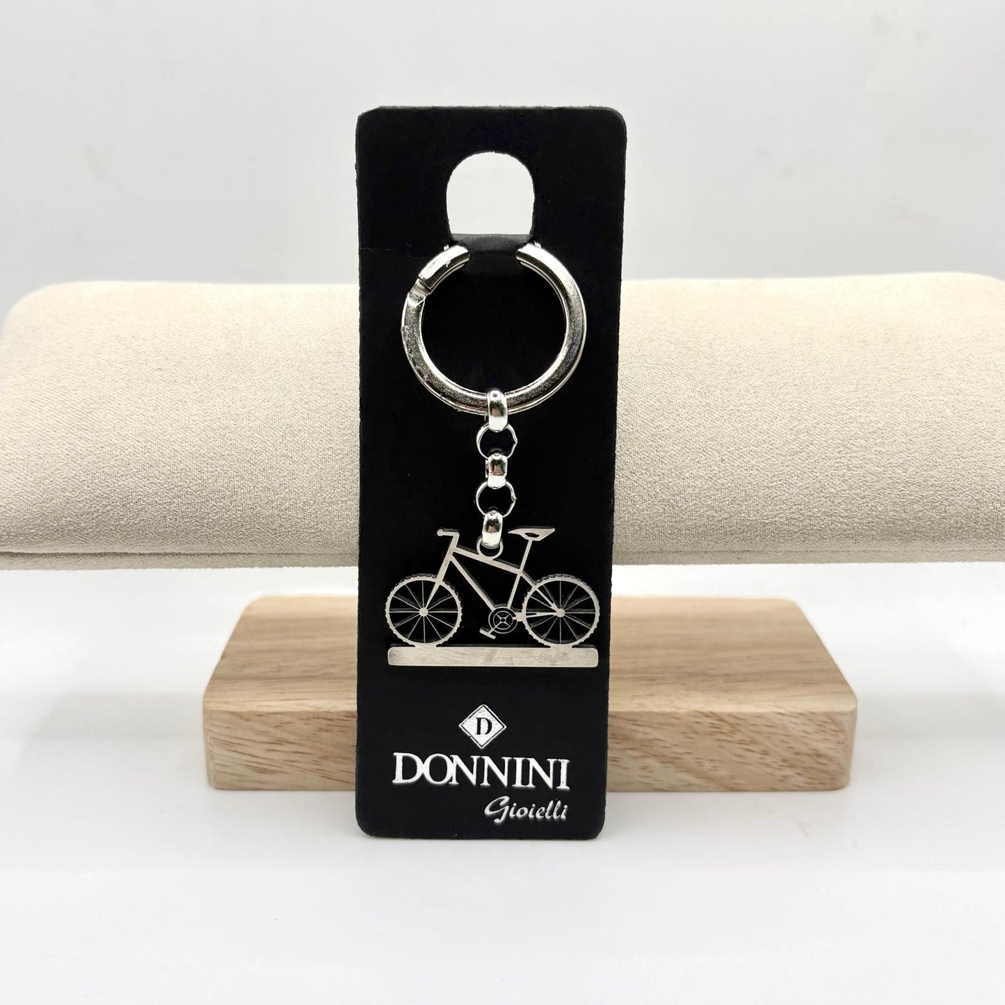 PORTACHIAVI ACCIAIO BICI + TARGA