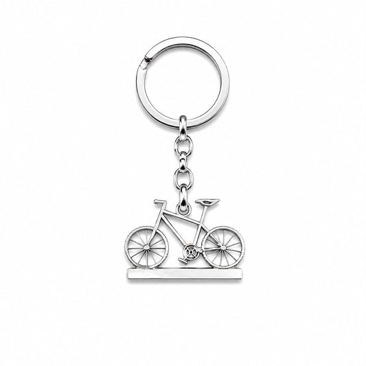 PORTACHIAVI ACCIAIO BICI + TARGA