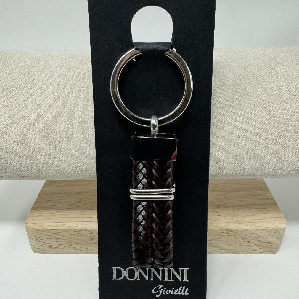 PORTACHIAVI CUOIO TRECCIE FIBBIA