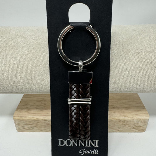 PORTACHIAVI CUOIO TRECCIE FIBBIA