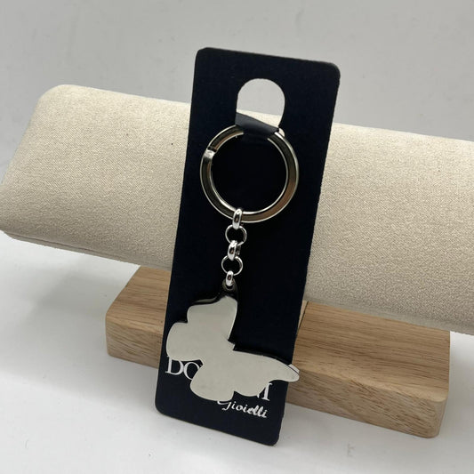 PORTACHIAVI ACCIAIO FARFALLA