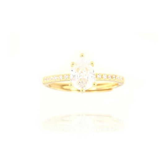 AN ZIRCONI E PIETRA A GOCCIA CENTRALE