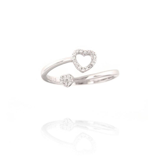 AN CUORE TRAFORATO CON ZIRC E CUORE ZIRC