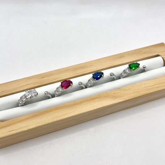 AN APERTO 4 ZIRCONI E PIETRA A GOCCIA