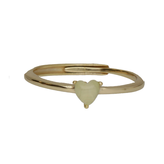 AN CUORE PIETRA OPALE VERDE