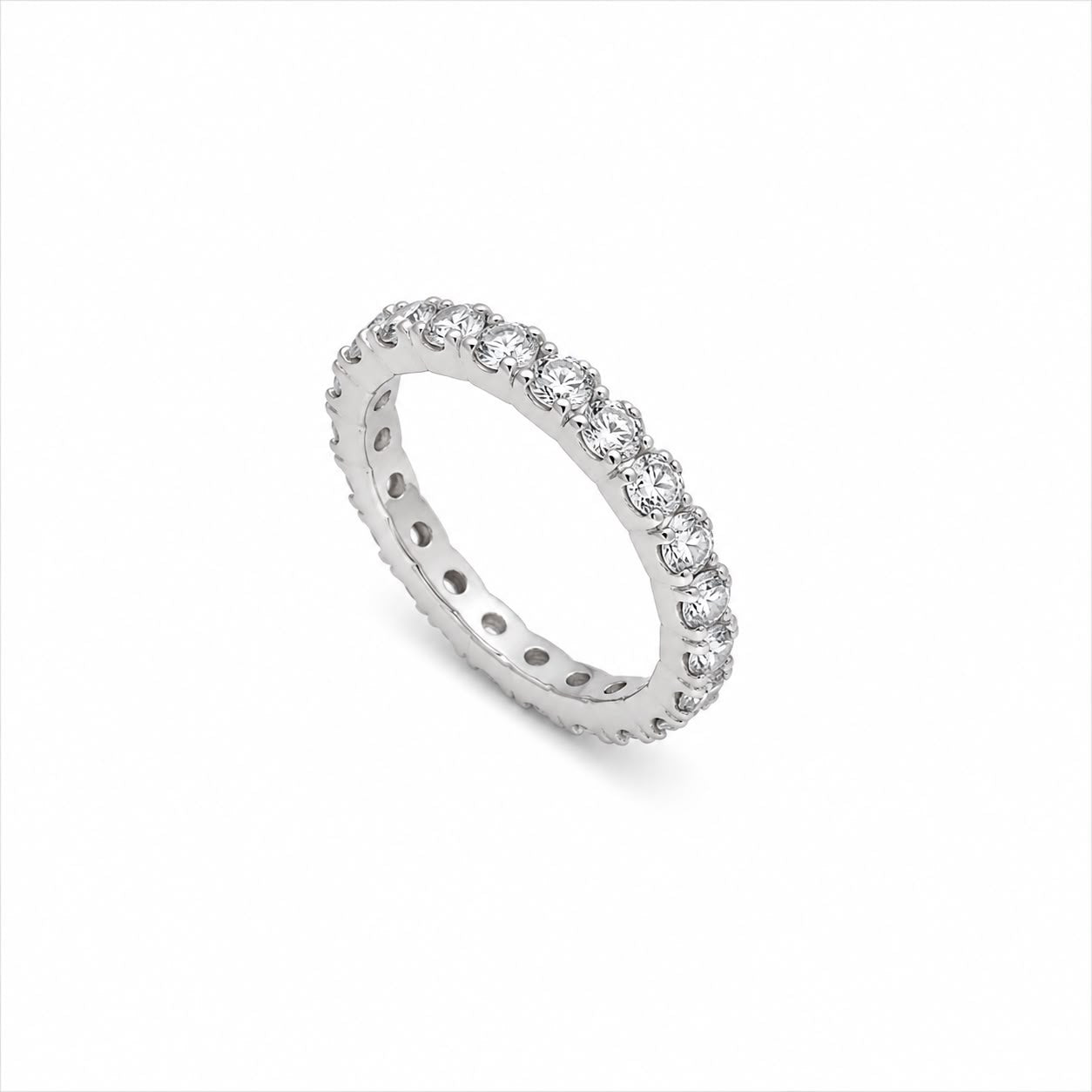 3 MM BAND SQUARE ZIRCONIA SIZE 14
