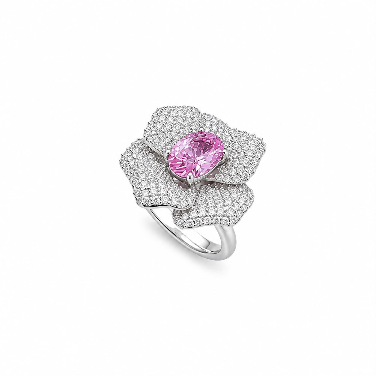 AN CON FIORE ZIRCONI E PIETRA ROSA
