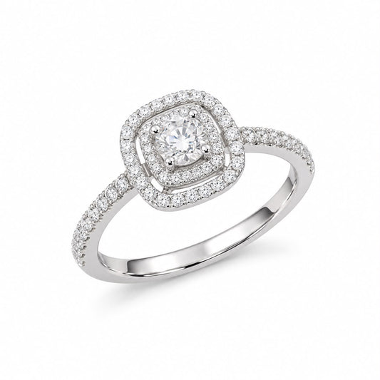 AN MOISSANITE PT4 MM, ZIRC 9 MM