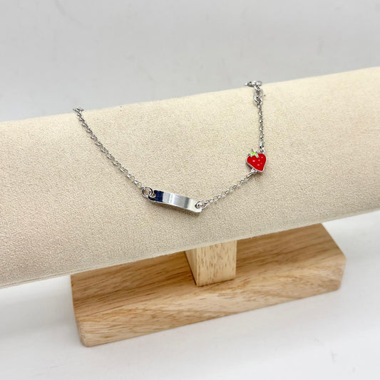 BR BIMBO CATENA CON TARGHETTA E FRAGOLA