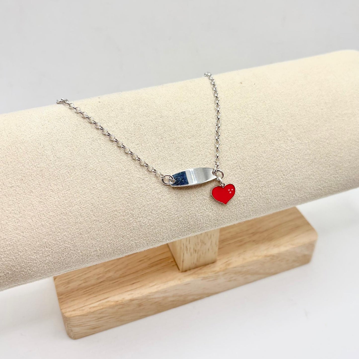 BR BIMBA TARGHETTA E CUORE PENDENTE