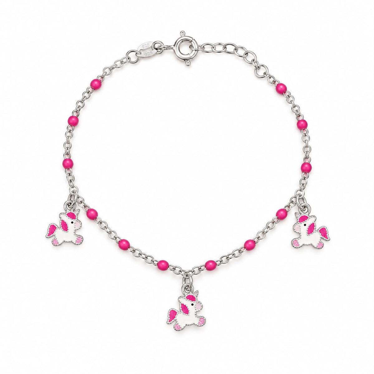BR PERLINE ROSA E CHARM UNICORNO
