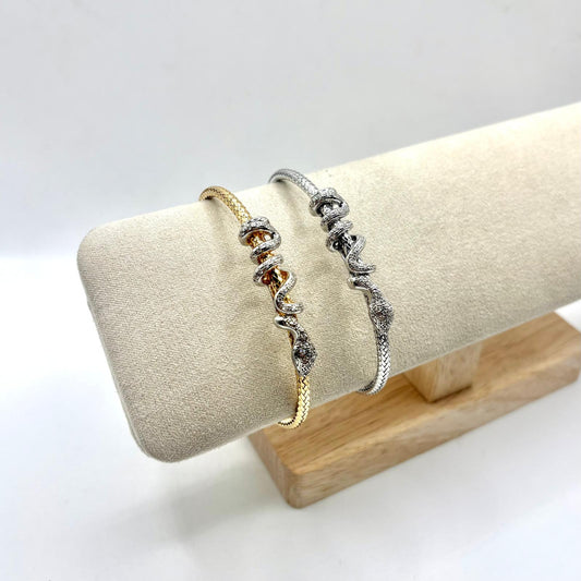 BR RIGIDO CON SERPENTE ZIRCONI