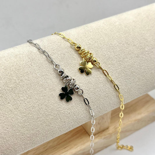 BR CATENA E QUADRIFOGLIO PENDENTE