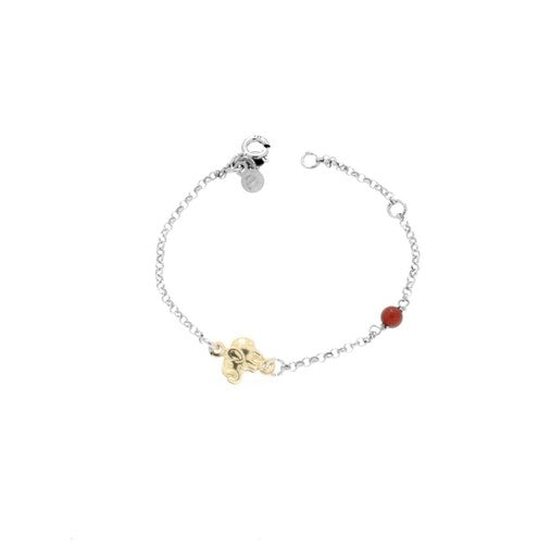 BR BATTESIMO CORALLO E ORO 9KT ELEFANTE