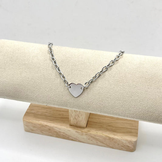 BR CATENA E CUORE LISCIO