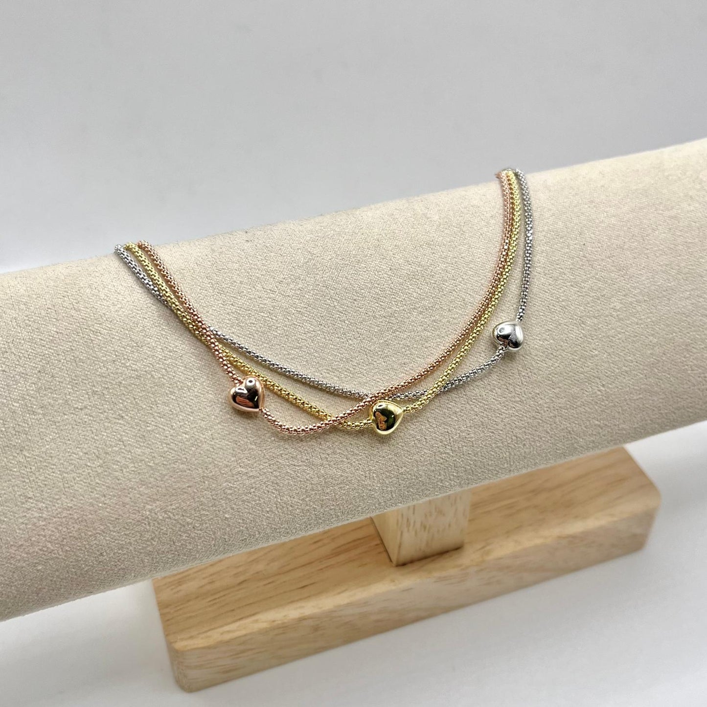 BR 3 FILI MAGLIA COREANA E 3 CUORI