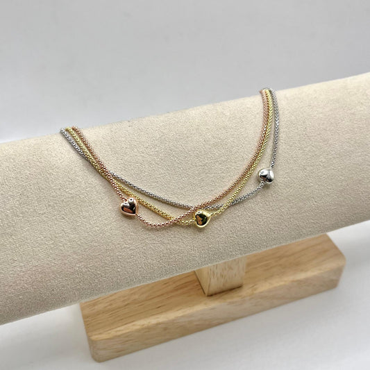 BR 3 FILI MAGLIA COREANA E 3 CUORI