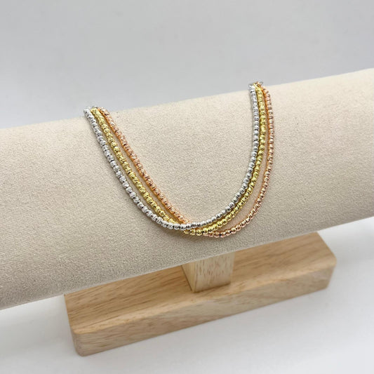 BR 3 FILI PALLINE DIAMANTATE 2MM